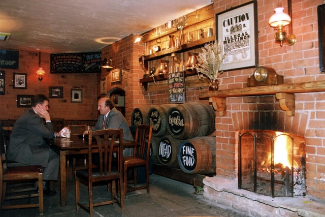 A scene from inside the Pump and Truncheon in Bonny Street, 1997