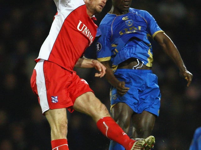 The central midfielder was a key part in Pompey’s Fa Cup success as well as their first European run. He made 67 appearances in blue during his three-year stay, before moving to AEK Athens and West Ham before retiring at Birmingham in 2013. Unfortunately the favourite died in 2020 following a long battle with illness. (Photo by Phil Cole/Getty Images)