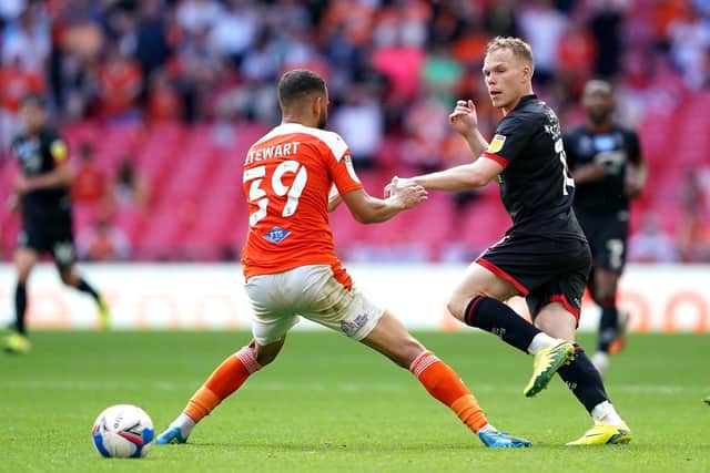 Scully featured against the Seasiders during the 2020/21 League One play-off final