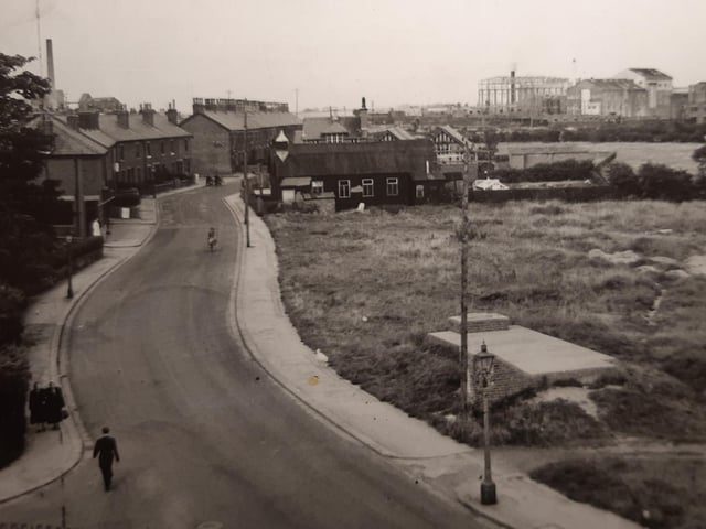Looking along Heys Street from the corner of Crabtree Road