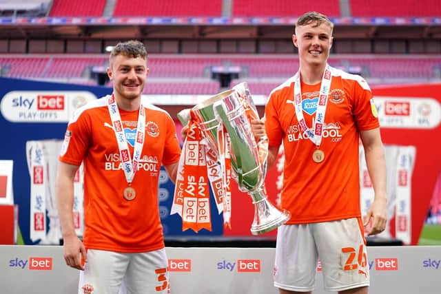 Embleton and Ballard enjoyed successful loan spells with the Seasiders during the 2020/21 season