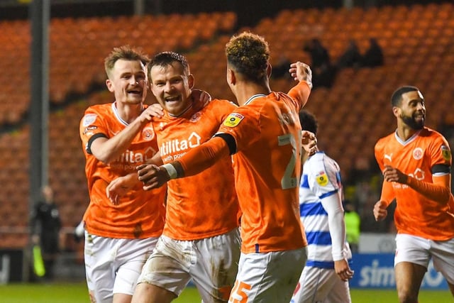Headed home Blackpool’s fourth to score for the first time in his career. Defended solidly as always.