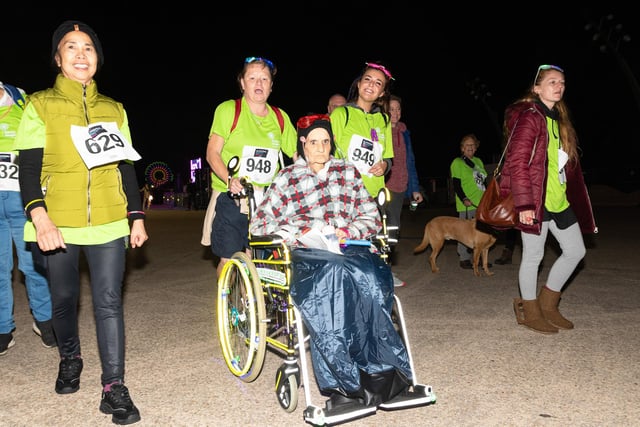 Walkers set off on the Memory Walk along Blackpool Promenade in aid of Trinity Hospice. Photo: Kelvin Lister-Stuttard