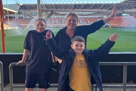 Blackpool FC Community Trust's Winter Family Clubs attendees have been doing laps of the Bloomfield Road pitch Photo: Blackpool FC Community Trust