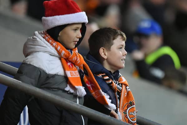 Seasiders supporters braved the windy conditions to watch the 3-0 victory over Carlisle United.