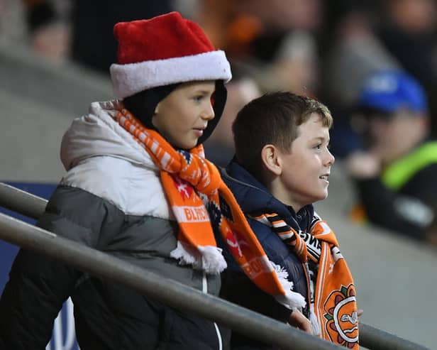 Seasiders supporters braved the windy conditions to watch the 3-0 victory over Carlisle United.