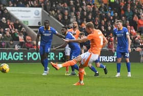 Jordan Rhodes scored his 10th goal of the season (Photographer Dave Howarth / CameraSport)