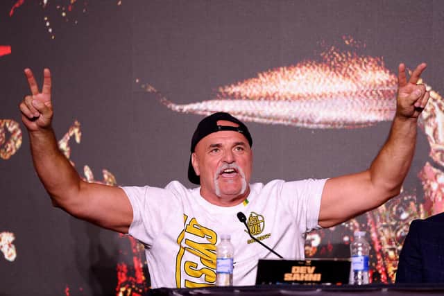 John Fury at a press conference ahead of the Tyson Fury v Francis Ngannou boxing match on October 26 in Riyadh, Saudi Arabia. (Photo by Justin Setterfield/Getty Images)