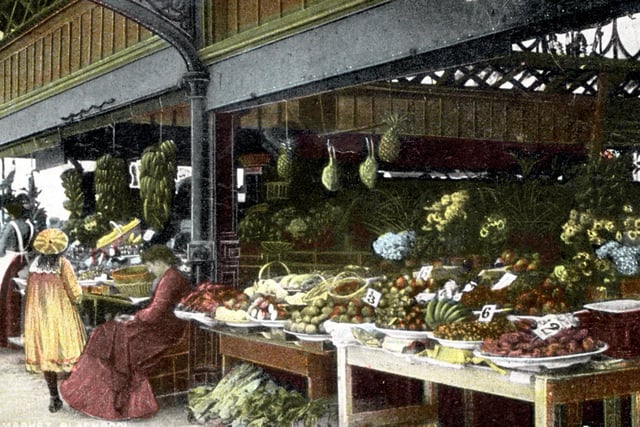 Too early even for a photo - an evocative painting of St John's Market more than a century ago