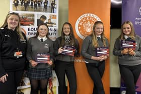 Year nine pupils took part in the Premier League Inspires Challenge at Bloomfield Road earlier this month Picture: Blackpool FC Community Trust