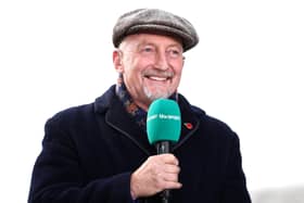 SHEFFIELD, ENGLAND - NOVEMBER 07: Former footballer and manager, Ian Holloway presents on ITV Sport prior to the Emirates FA Cup First Round match between Sheffield Wednesday and Plymouth Argyle at Hillsborough on November 07, 2021 in Sheffield, England. (Photo by George Wood/Getty Images)