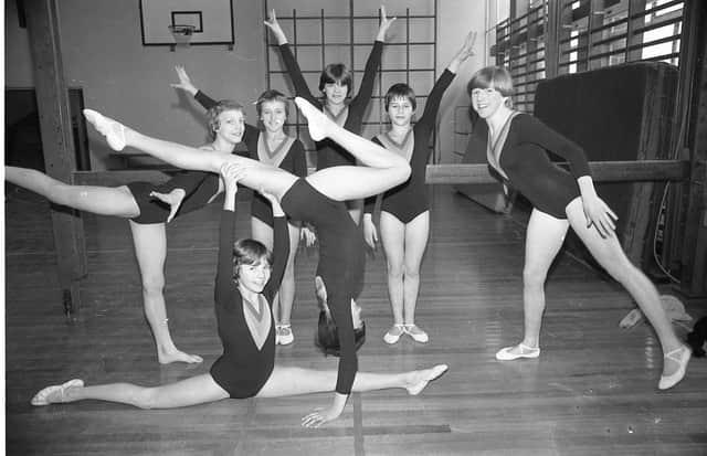 Girls from Lytham St Annes High School practise their routine ahead the finals of a national schools gymnastics competition. The trip looks in doubt for them though unless they can find enough cash for the weekend competition