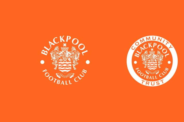 Joining forces and joining logos this Christmas - that's Blackpool FC and Blackpool FC Community Trust