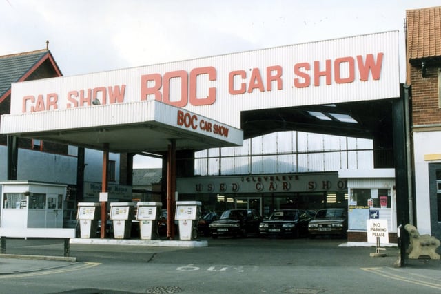 Cleveleys BOC Car Showroom in Victoria Road, 1992