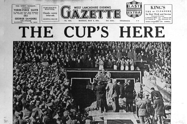 How The Gazette reported Blackpool's historic win on the front page