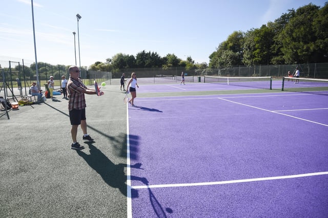 The three new pay and play courts have added to the facilities at South Shore Tennis Club
