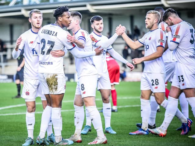 Siya Ligendza wants to add to his six AFC Fylde goals Picture: STEVE MCLELLAN
