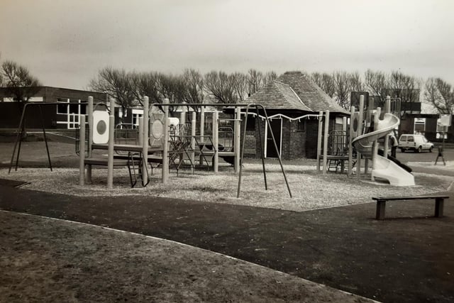 Devonshire Road park in Bispham - a new look for the playground with modern equipment in 1989
