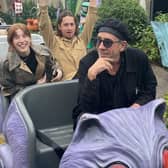 Alice in Wonderland director Tim Burton took a journey on the ride of the same name during a visit to Blackpool Pleasure Beach on Thursday (October 5). (Picture by Blackpool Pleasure Beach)