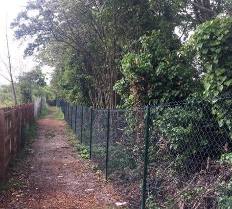 New fencing has been added to the footpath leading to Marton Mere (picture - Blackpool Council)