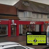 The KFC restaurant in Cleveleys was handed a two-out-of-five hygiene rating. (Credit: Google)