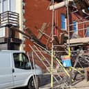 Two casualties, including a man in his 30s, suffered multiple injuries and were taken to hospital after scaffolding collapsed in Lytham Road, Blackpool at around 4.45pm on Monday, April 3