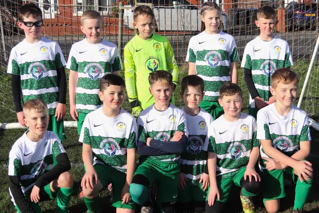 The Foxhall JFC line-up Photo: Karen Tebbutt