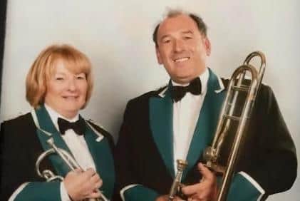 Elaine and Howard Midgley, of Thornton Cleveleys Band
