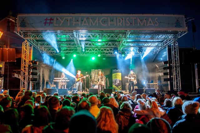 The crowd at a previous Lytham Christmas Lights Switch-on.