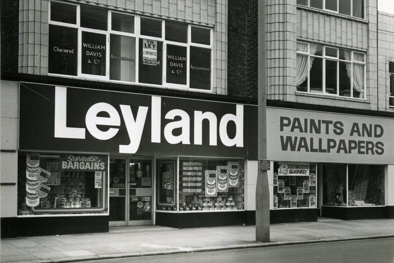 Leyland Paint and Wallpaper in Topping Street, 1976