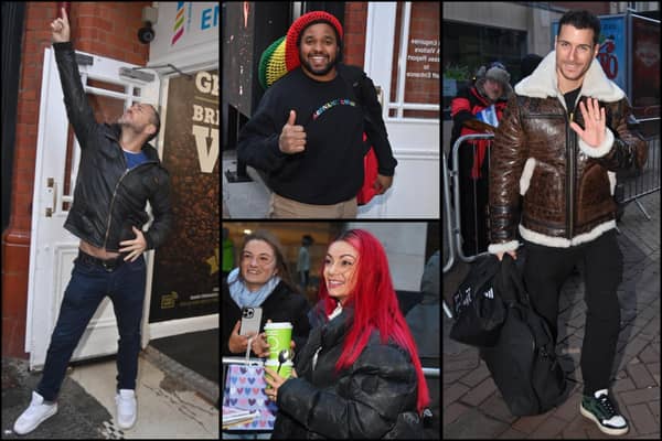 20 pictures of stars arriving in Blackpool for this week's show.
