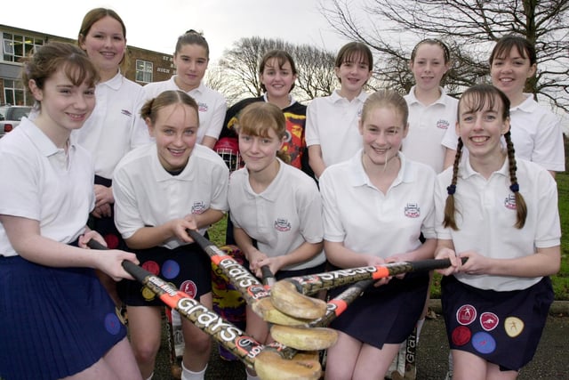 St Bede's Under 14's hockey team were winners of the Blackpool and Fylde Hockey League. Pictured are Katie Tejera, Francesca Hall, Rachael Ward, Alex Wilson, Heather McKEndrick and Olivia Lavin on the back row. Front L-R Megan Murphy, Hayley Salisbury, Jenny McKay, Nicola Scott and Samantha Gresty