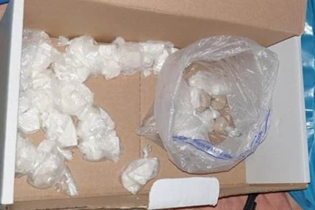 More than 100 people were arrested and significant quantities of drugs, cash and weapons were seized during a police operation in Blackpool (Credit: Lancashire Police)