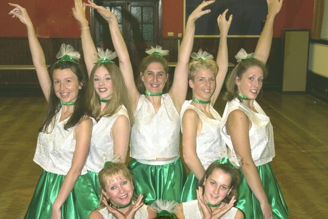 Some of the cast from the Blackpool and Fylde Light Opera Company production 'Showstoppers 2000' Back, from left, Elaine Morrison, Katie Cheston, Shelley Chapman, Pauline Merga, Joanne Horsfall. Middle are Lynne Dunkerley and Heather Orr. Front, from left, Lisa Hughes, Zoe Barker and Michaela Dempsey.