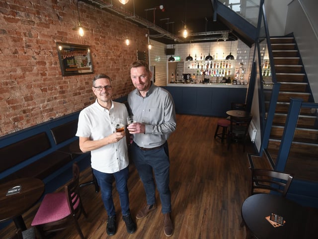 Business partners Paul Gabbitas and Paul Fowler have spent months transforming the premises, which are bigger than their sister bar in Layton.