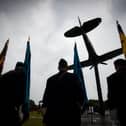 A memorial service at Fairhaven Lake marked the 80th anniversary of the loss of Sgt Alan Lever-Ridings with a Hurricane flypast