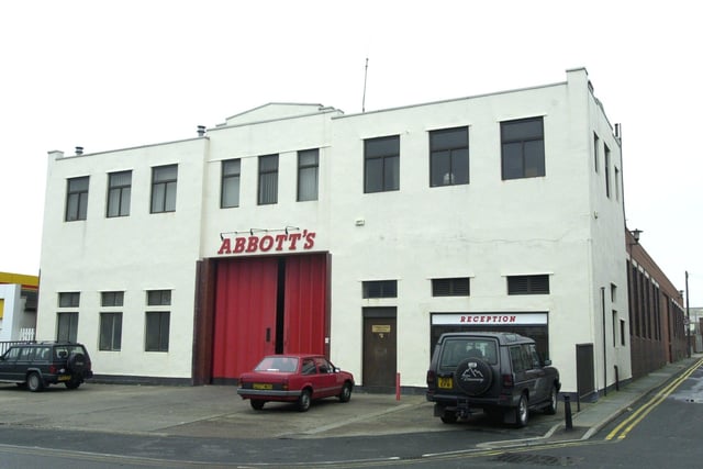 The Abbott's Coaches depot on Talbot Road, Blackpool, after their closure was announced in 2000