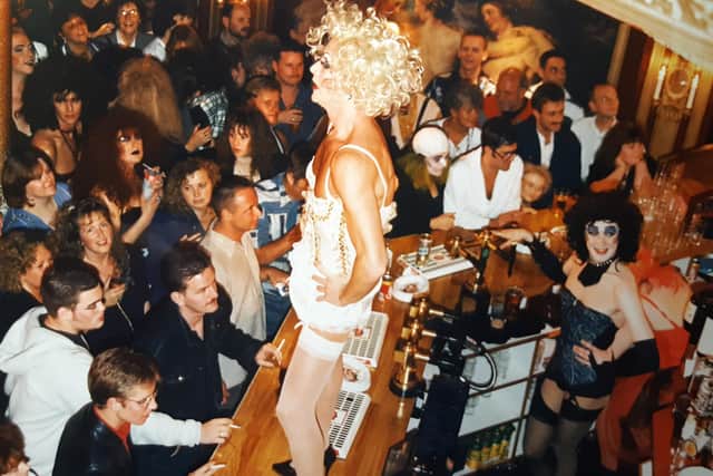 A packed Funny Girls in its early 1990s days