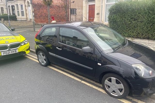 This Ford Fiesta was stopped in New Hall Lane, Preston.
The driver incorrectly believed the insurance on his company car would cover him to drive his own vehicle.
The driver was reported, given six points and £300 fine, and the vehicle was seized.