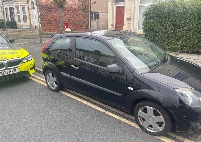 This Ford Fiesta was stopped in New Hall Lane, Preston.
The driver incorrectly believed the insurance on his company car would cover him to drive his own vehicle.
The driver was reported, given six points and £300 fine, and the vehicle was seized.