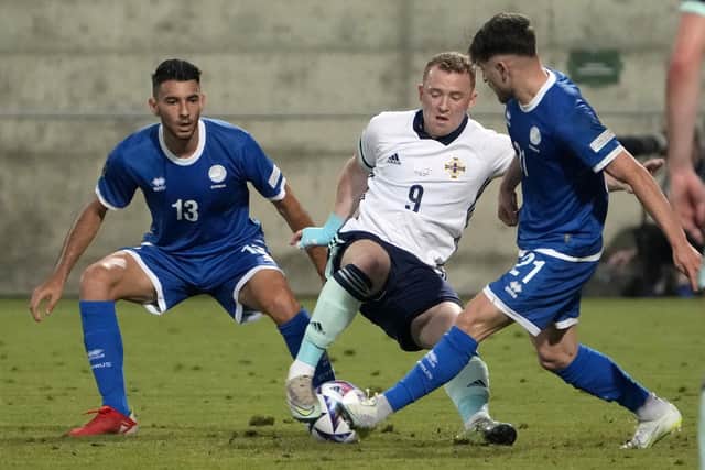 Lavery came off the bench during the weekend draw against Cyprus