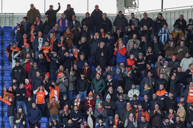 Seasiders supporters enjoyed their trip to Reading.