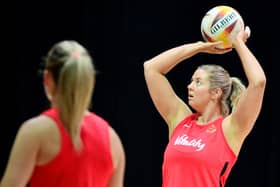 Eleanor Cardwell is among the England netball squad seeking World Cup glory Picture: Grant Pitcher/Gallo Images/Getty Images