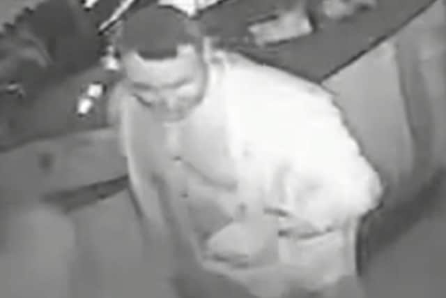 Do you recognise this man? Police want to speak to him in connection with an assault in a Blackpool nightclub.