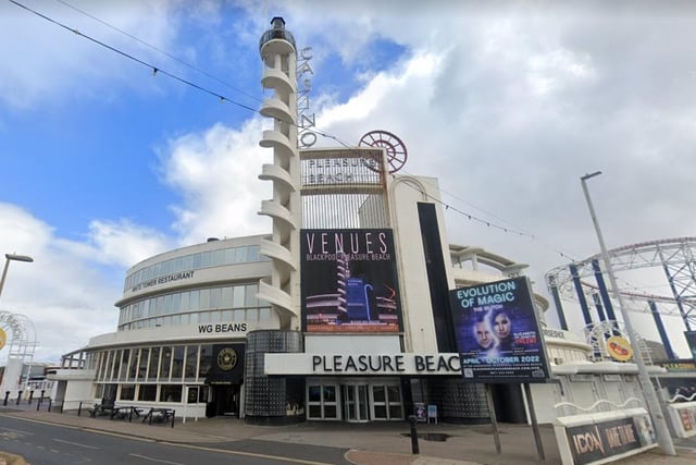 The White Tower at Blackpool Pleasure Beach was noted as one of Blackpool's finest