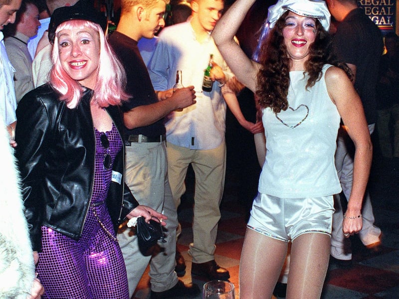 Revellers at Blackpool's Brannigans way back in 1999