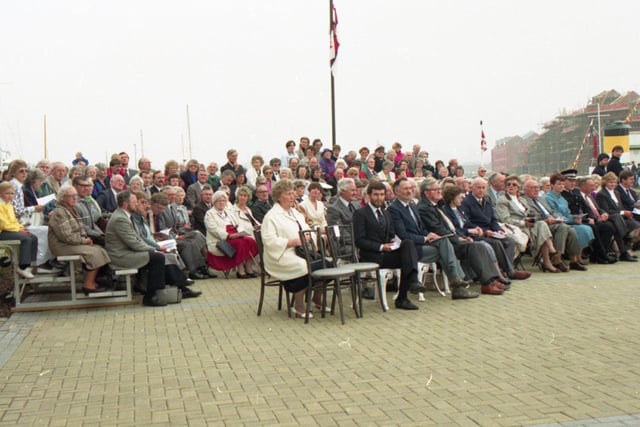 A new lifeboat to be used for sea rescues off the Lancashire coast has been given an official launch. The Sarah Emily Harrop, a Type class lifeboat, is to operation from Lytham St Annes. She was named and dedicated at an official ceremony. Pictured are some of the many who turned up for the launch
