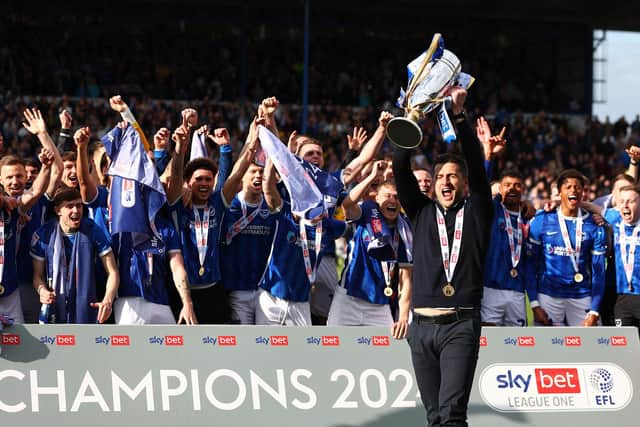 Lincoln face League One champions Portsmouth on the final day of the season (Photo by Peter Nicholls/Getty Images)