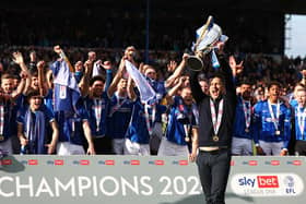 Lincoln face League One champions Portsmouth on the final day of the season (Photo by Peter Nicholls/Getty Images)