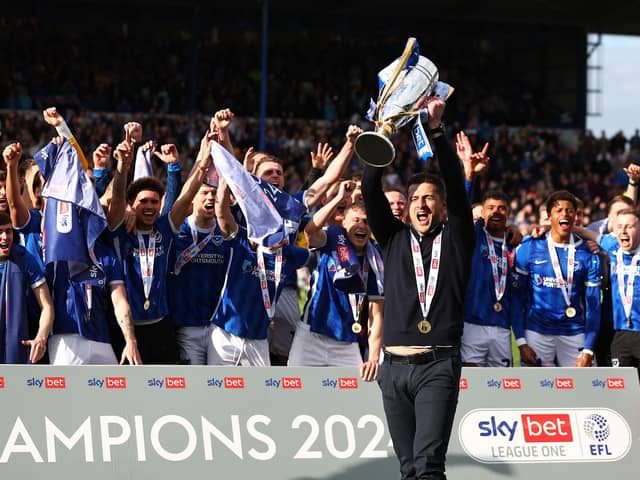 Lincoln face League One champions Portsmouth on the final day of the season (Photo by Peter Nicholls/Getty Images)